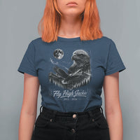Fly High Jackie Eagle T Shirt For Women Memorial Tribute Nature Supports California Wildlife