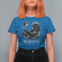 Fly High Jackie Eagle T Shirt For Women Memorial Tribute Nature Supports California Wildlife