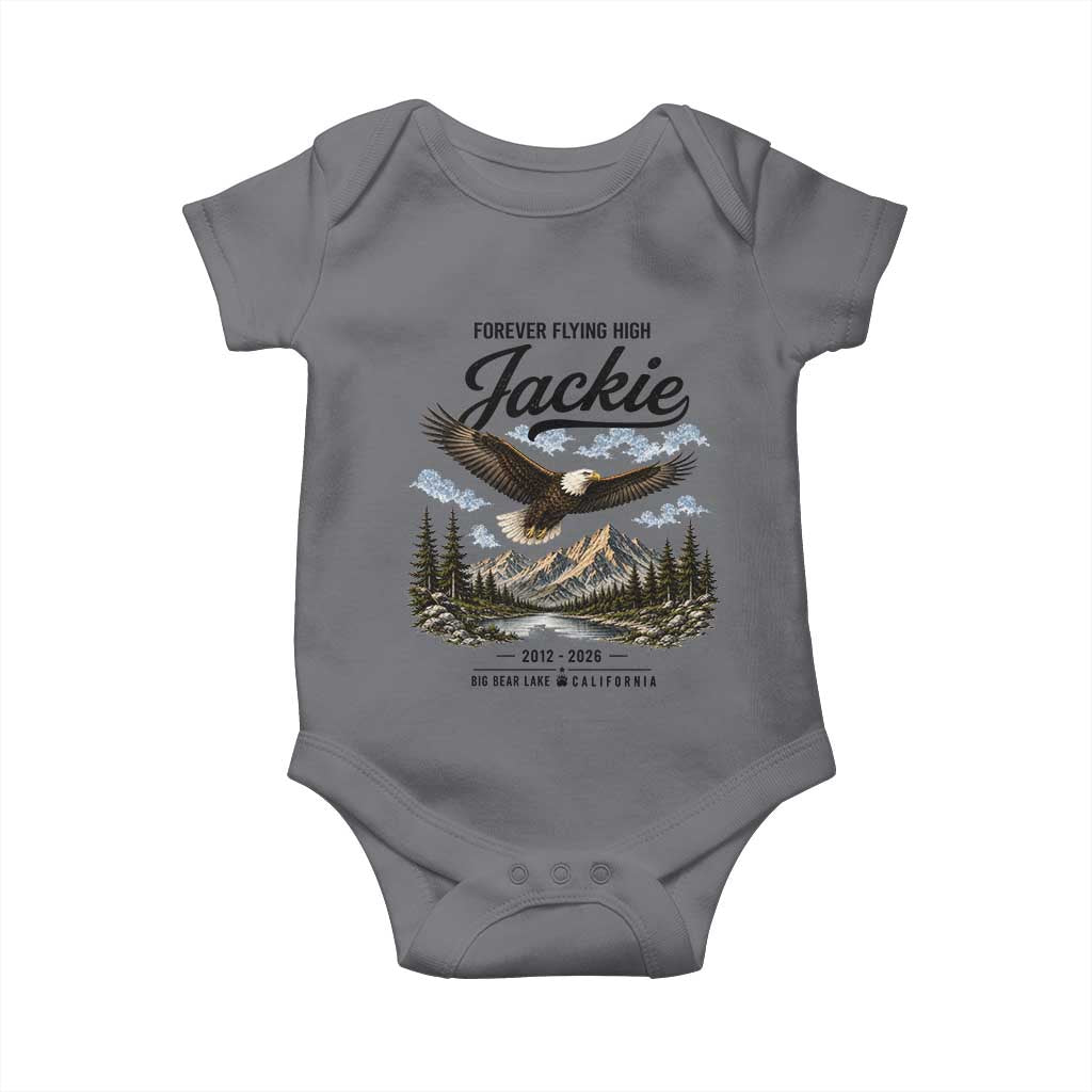 Jackie Bald Eagle Memorial Tribute Baby Onesie Forever Flying High Big Bear California 2012 2026