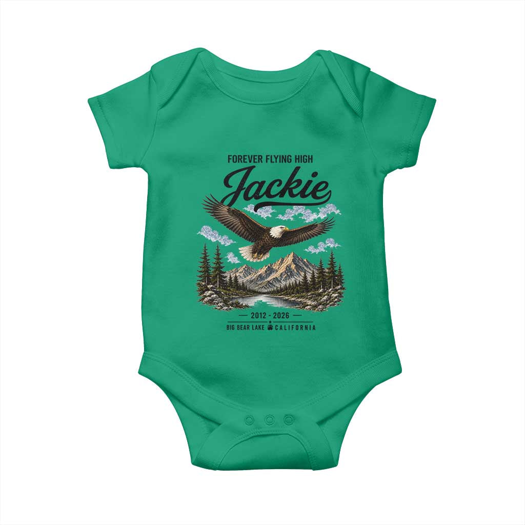 Jackie Bald Eagle Memorial Tribute Baby Onesie Forever Flying High Big Bear California 2012 2026