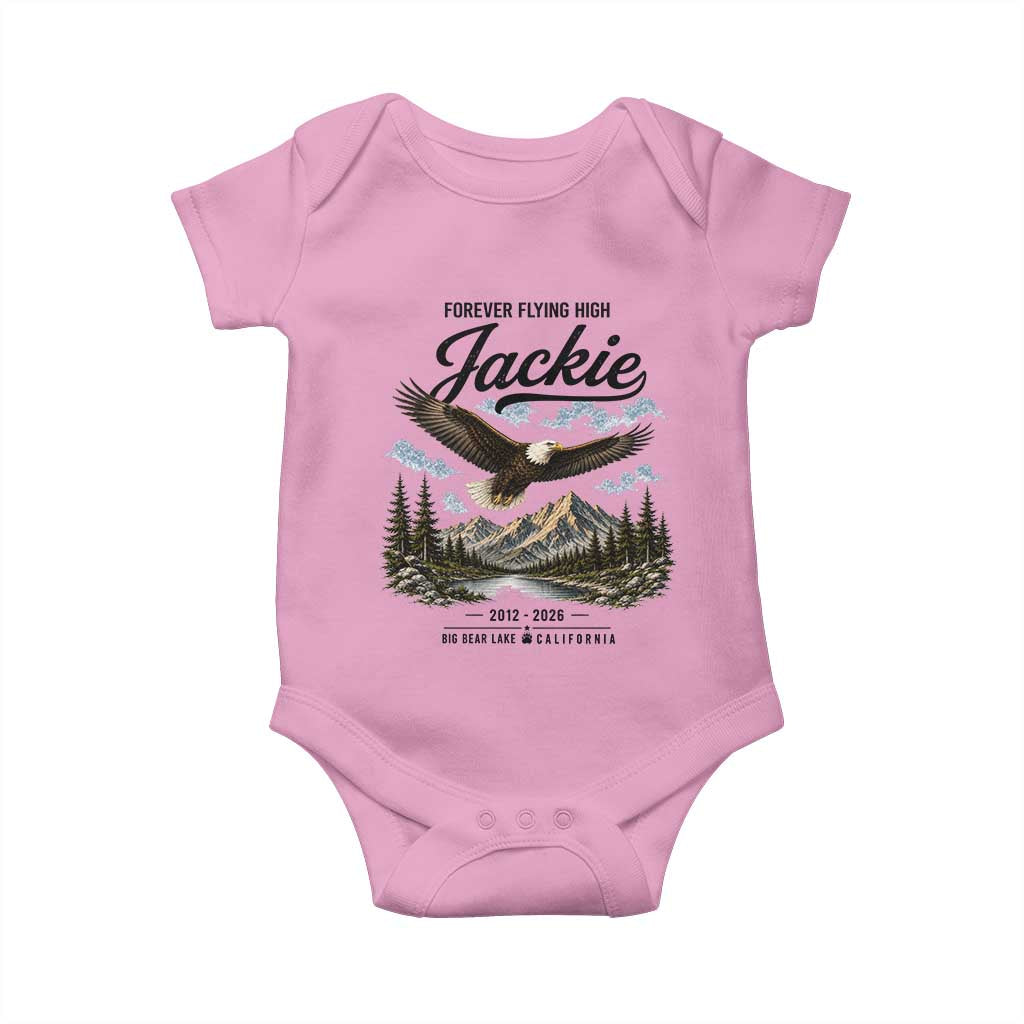 Jackie Bald Eagle Memorial Tribute Baby Onesie Forever Flying High Big Bear California 2012 2026