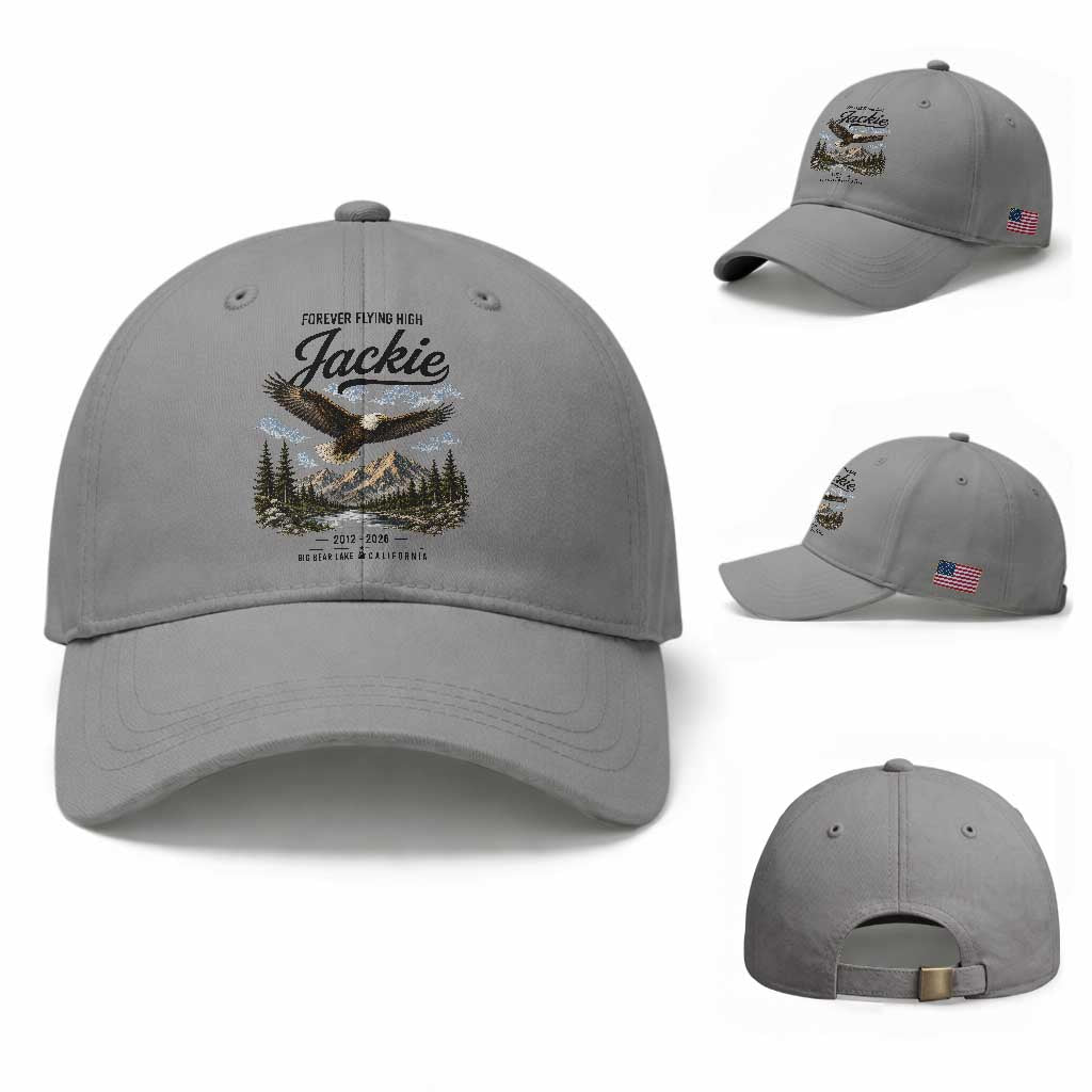 Jackie Bald Eagle Memorial Tribute Baseball Cap Forever Flying High Big Bear California 2012 2026