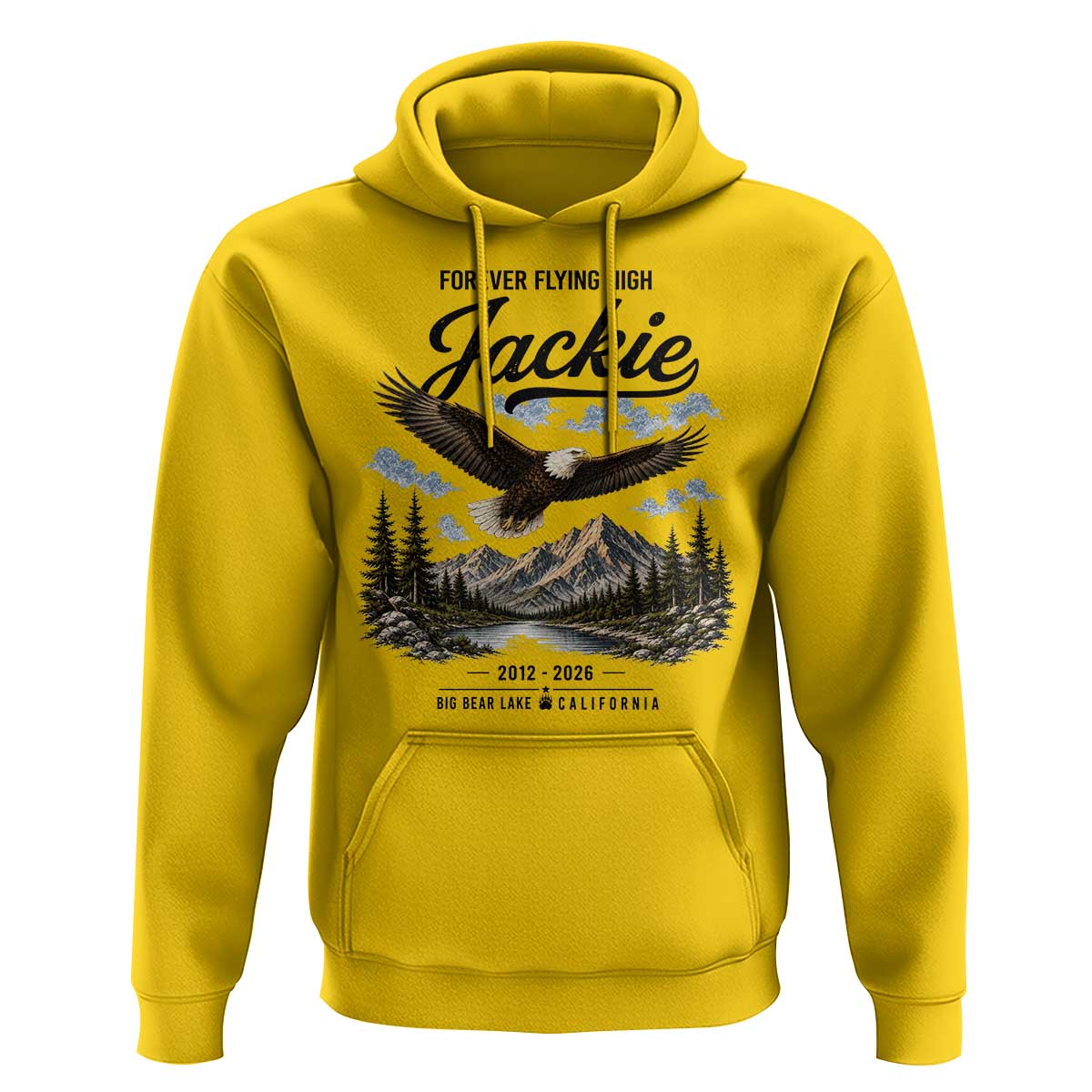 Jackie Bald Eagle Memorial Tribute Hoodie Forever Flying High Big Bear California 2012 2026