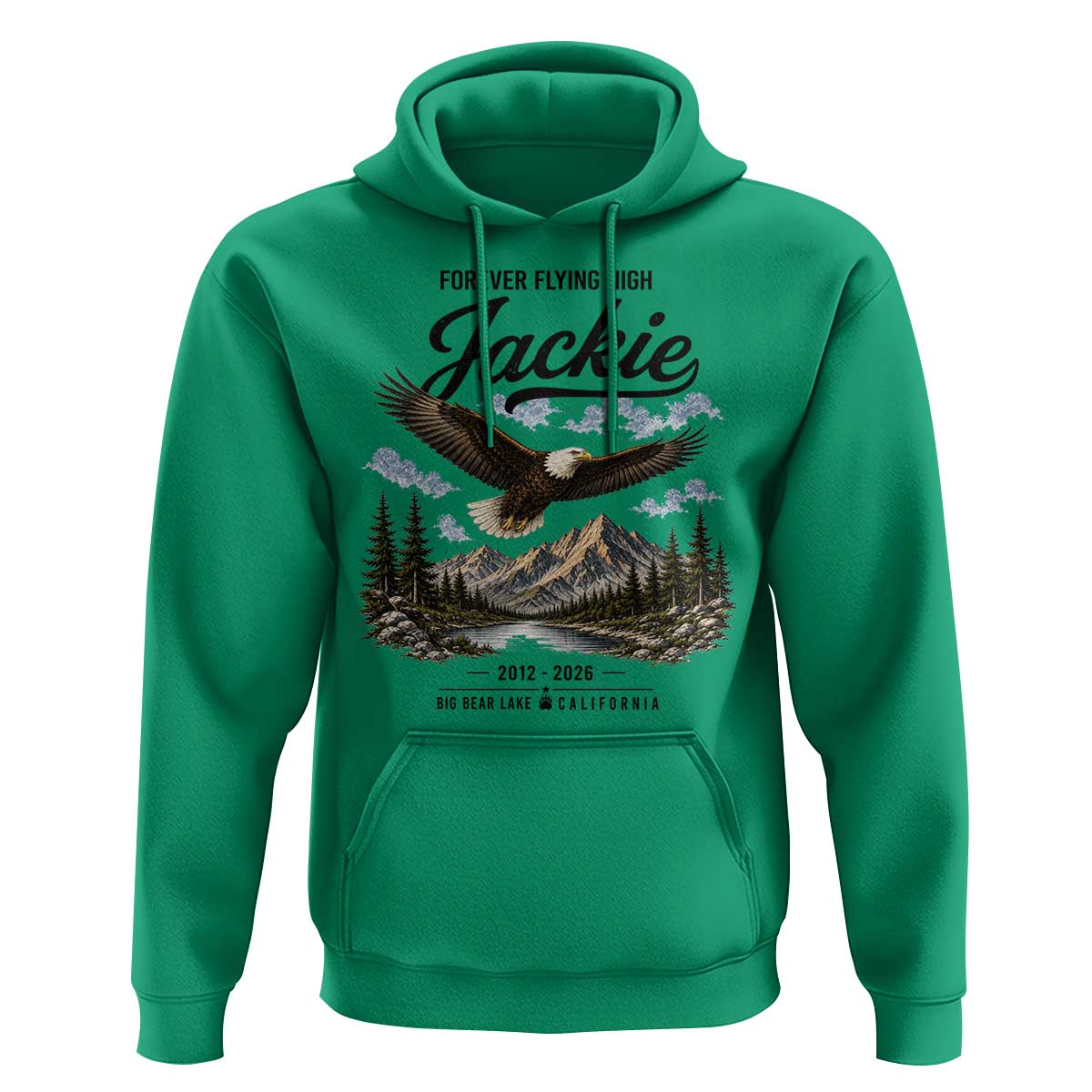 Jackie Bald Eagle Memorial Tribute Hoodie Forever Flying High Big Bear California 2012 2026