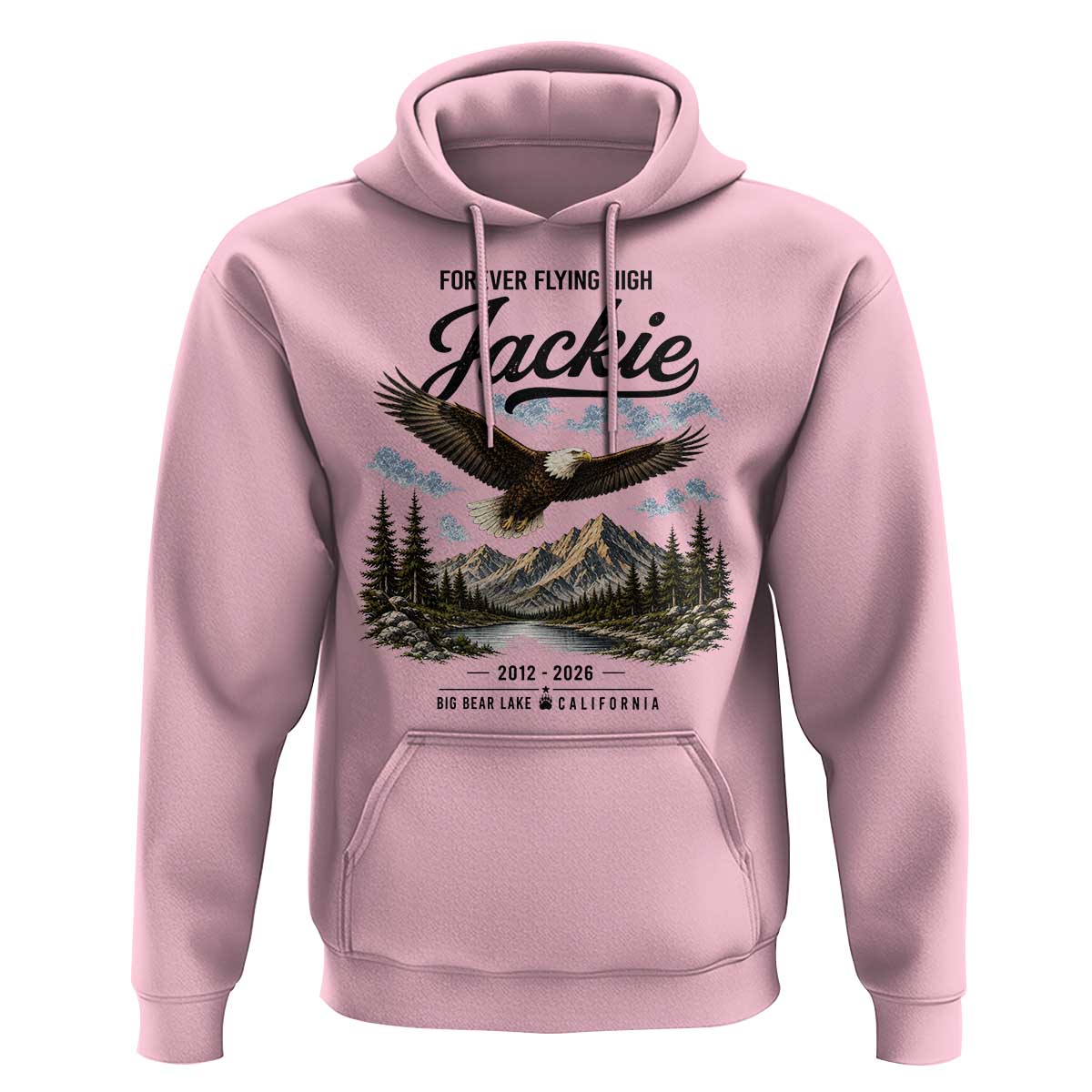 Jackie Bald Eagle Memorial Tribute Hoodie Forever Flying High Big Bear California 2012 2026