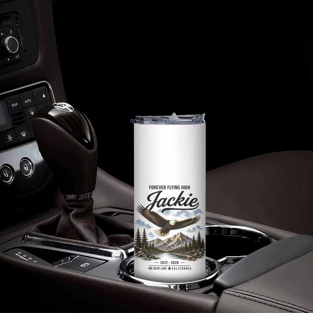 Jackie Bald Eagle Memorial Tribute Skinny Tumbler Forever Flying High Big Bear California 2012 2026