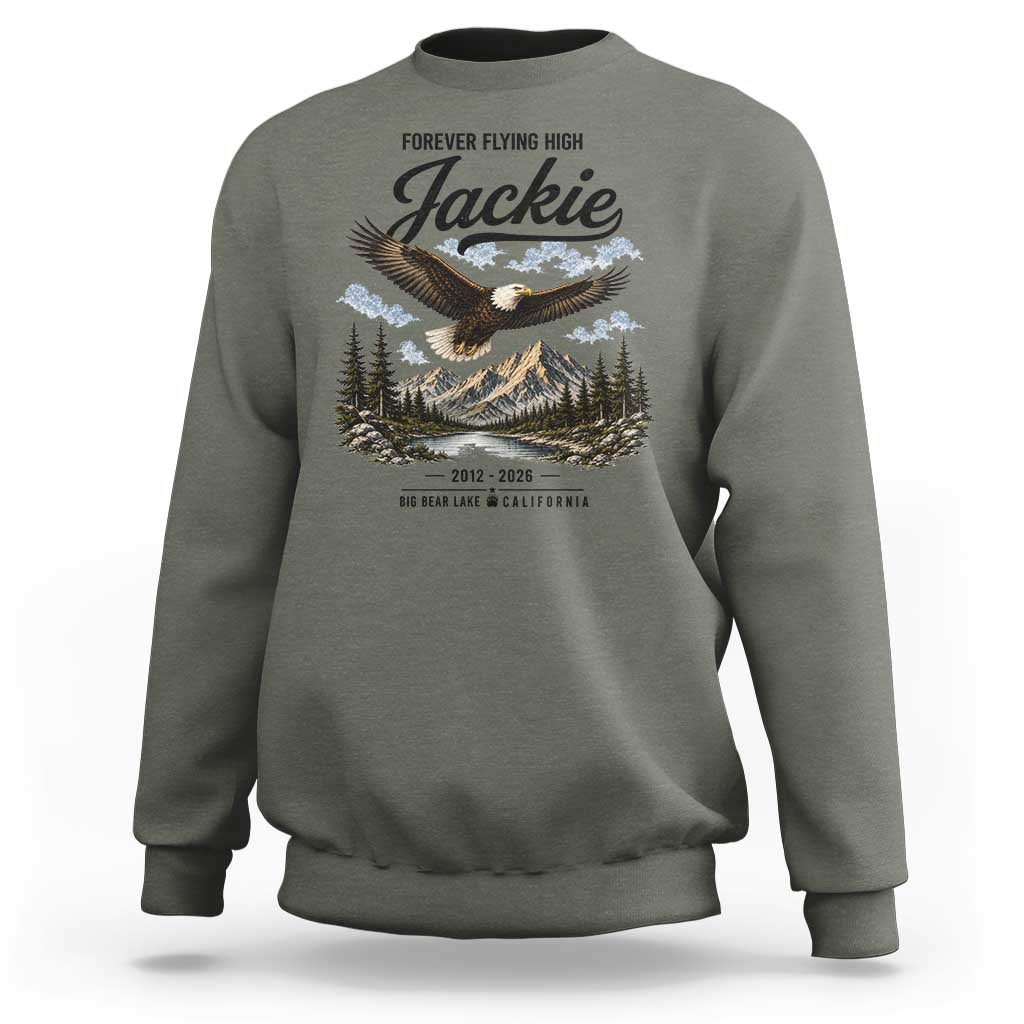 Jackie Bald Eagle Memorial Tribute Sweatshirt Forever Flying High Big Bear California 2012 2026