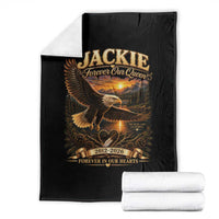 Jackie The Eagle Big Bear Lake California Throw Blanket Forever Our Queen And In Our Hearts Wildlife Supports