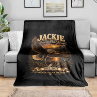 Jackie The Eagle Big Bear Lake California Throw Blanket Forever Our Queen And In Our Hearts Wildlife Supports