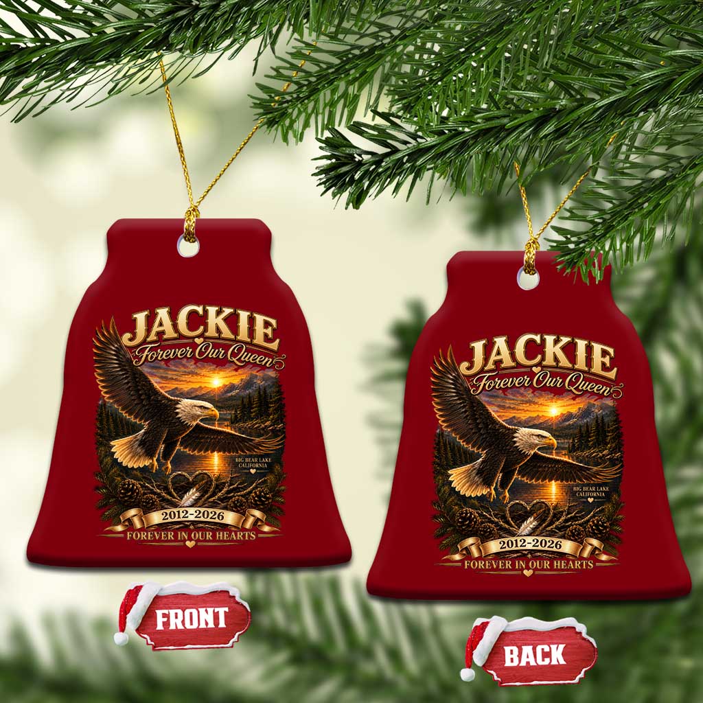 Jackie The Eagle Big Bear Lake California Ceramic Ornament Forever Our Queen And In Our Hearts Wildlife Supports
