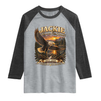 Jackie The Eagle Big Bear Lake California Raglan Shirt Forever Our Queen And In Our Hearts Wildlife Supports