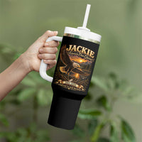 Jackie The Eagle Big Bear Lake California Tumbler With Handle Forever Our Queen And In Our Hearts Wildlife Supports