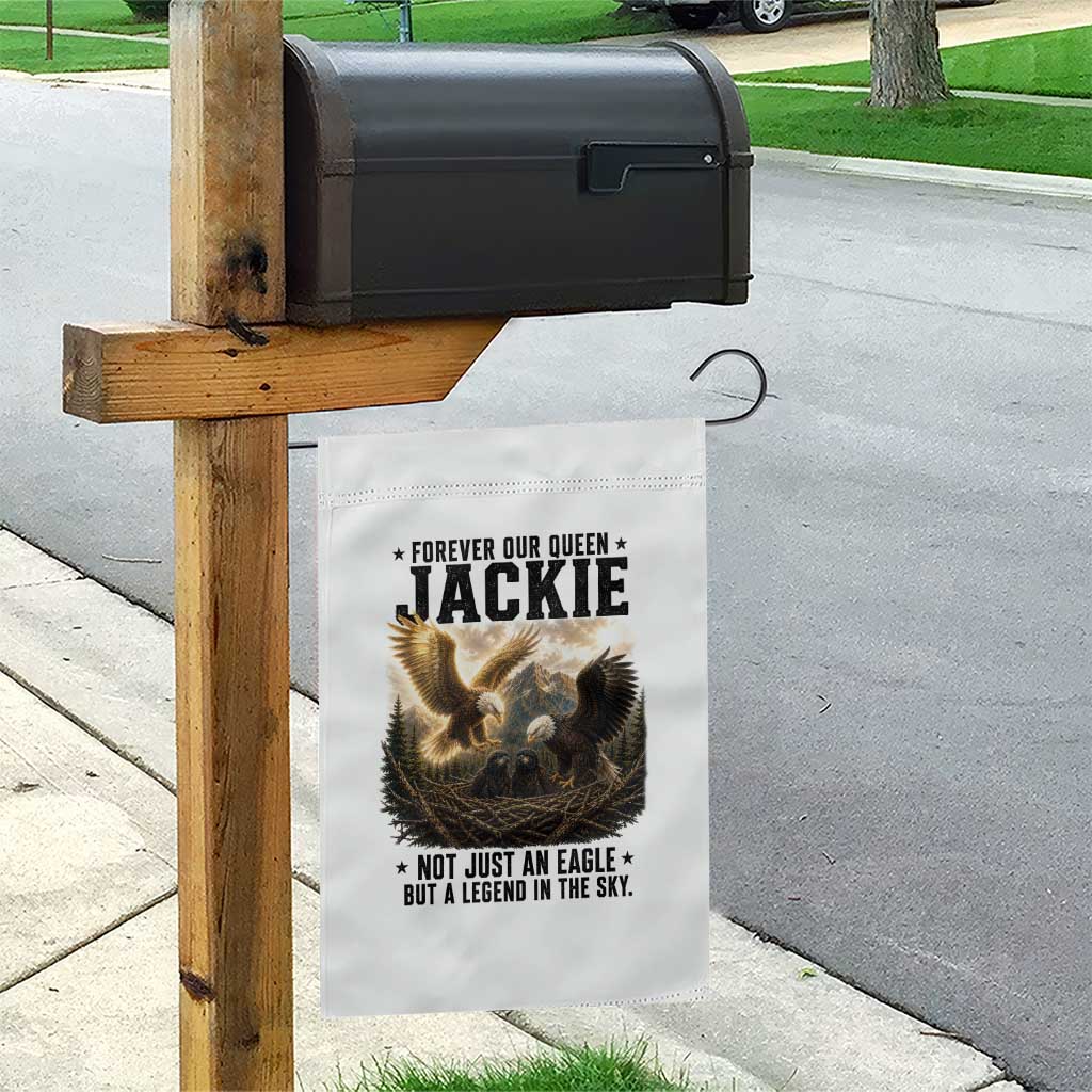 Jackie Bald Eagle Garden Flag Forever Our Queen Not Just An Eagle But A Legend In The Sky