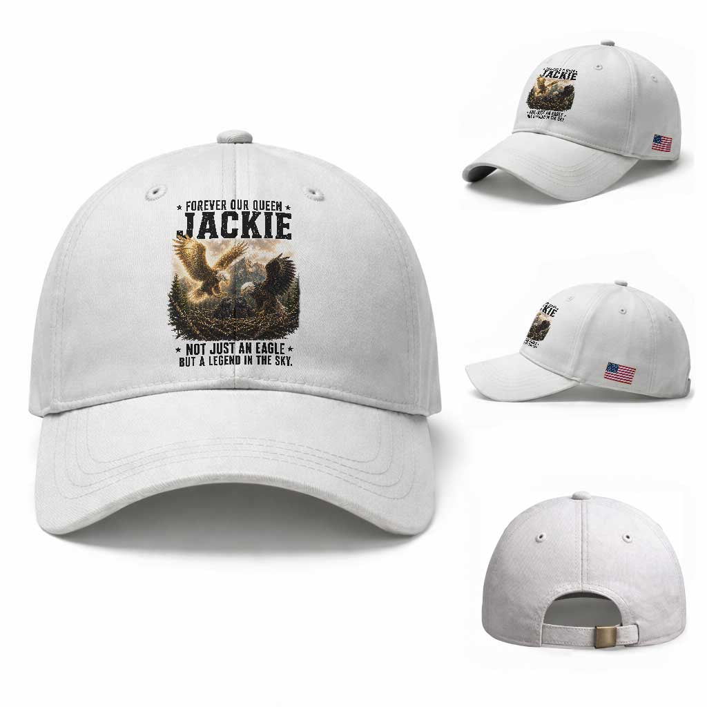 Jackie Bald Eagle Baseball Cap Forever Our Queen Not Just An Eagle But A Legend In The Sky