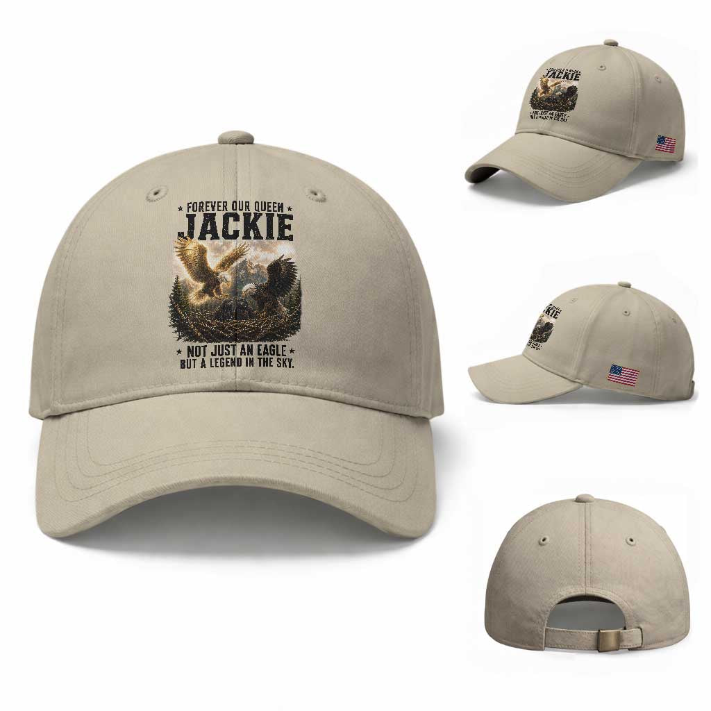 Jackie Bald Eagle Baseball Cap Forever Our Queen Not Just An Eagle But A Legend In The Sky