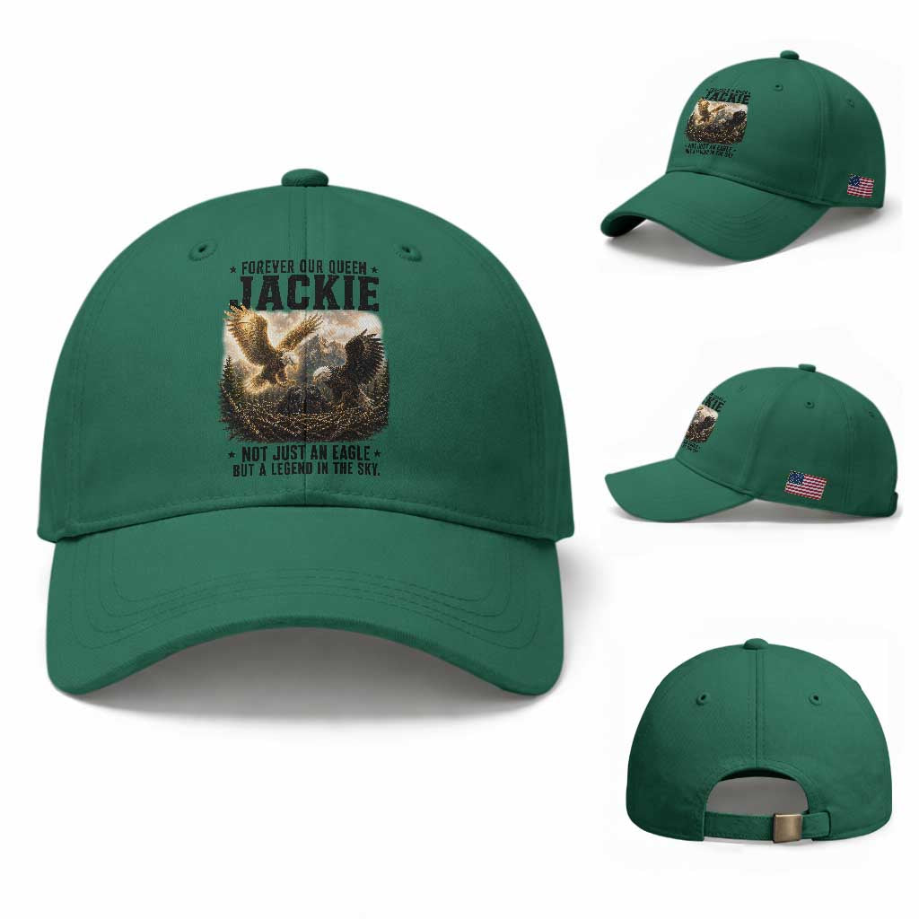 Jackie Bald Eagle Baseball Cap Forever Our Queen Not Just An Eagle But A Legend In The Sky