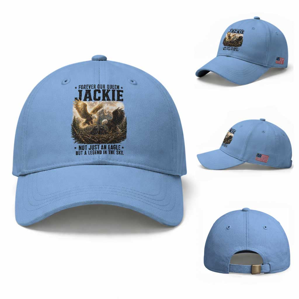 Jackie Bald Eagle Baseball Cap Forever Our Queen Not Just An Eagle But A Legend In The Sky