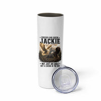 Jackie Bald Eagle Skinny Tumbler Forever Our Queen Not Just An Eagle But A Legend In The Sky