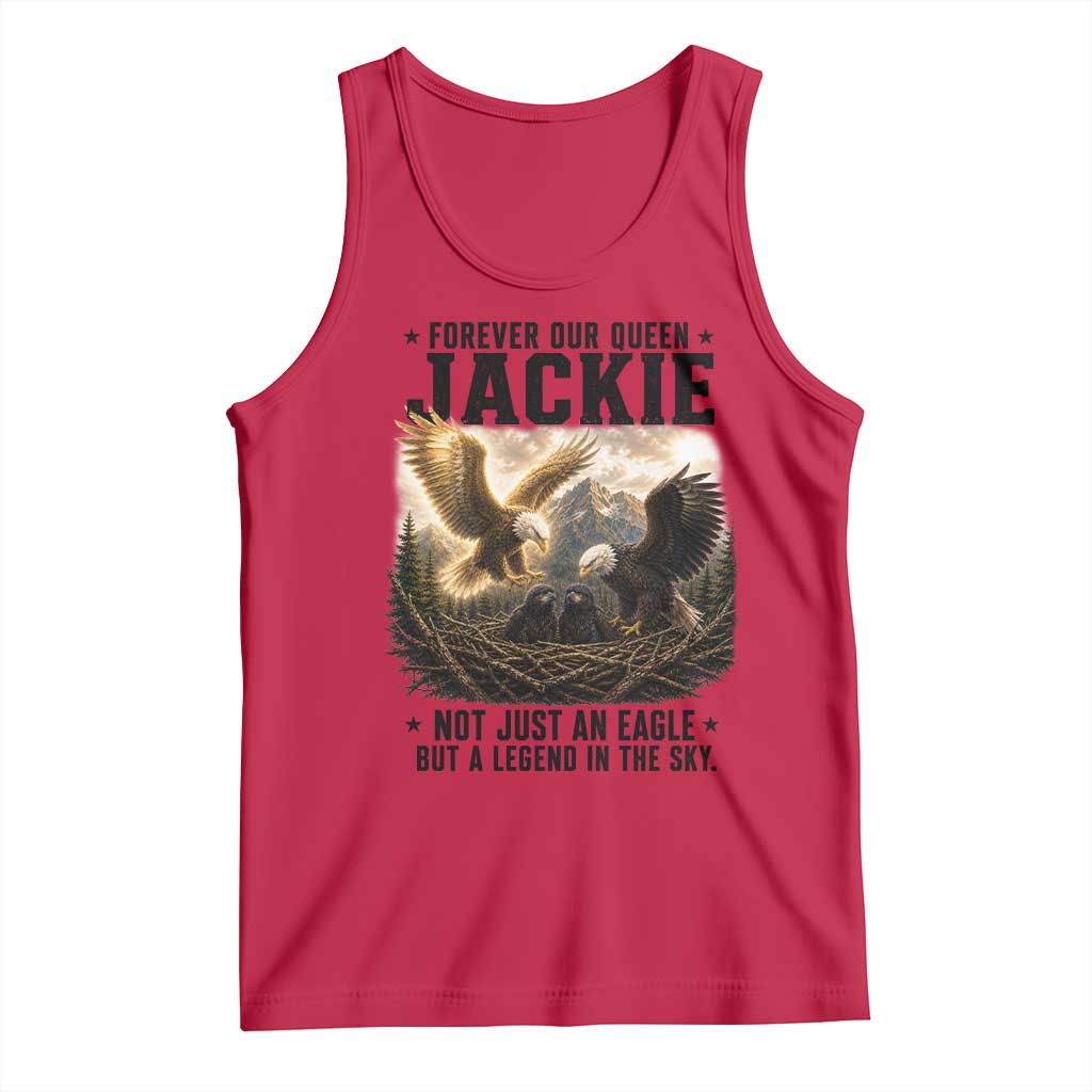 Jackie Bald Eagle Tank Top Forever Our Queen Not Just An Eagle But A Legend In The Sky