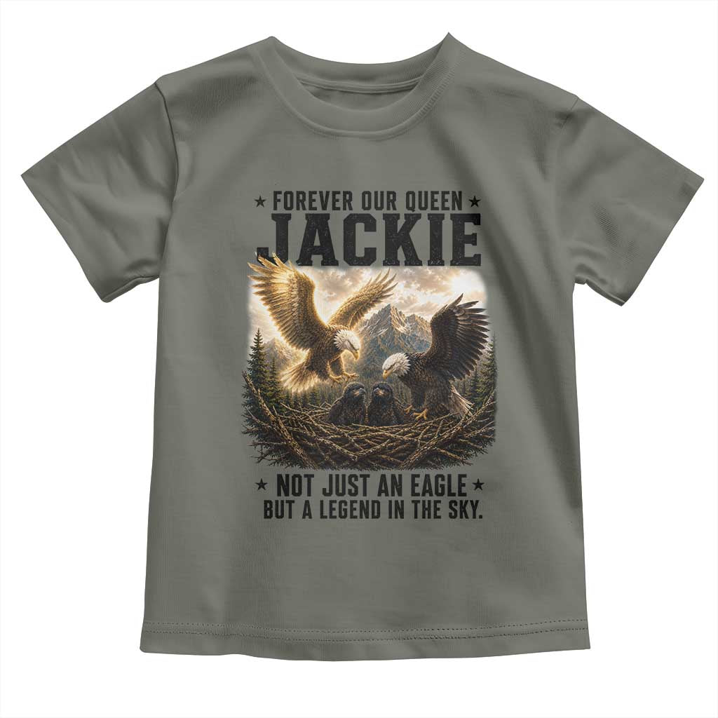 Jackie Bald Eagle Toddler T Shirt Forever Our Queen Not Just An Eagle But A Legend In The Sky