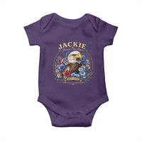 Jackie Bald Eagle Baby Onesie Forever Our Queen And In Our Hearts USA Floral
