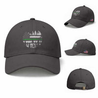 Park Ranger Law Enforcement Forest Green Line American Flag Baseball Cap