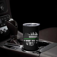 Park Ranger Law Enforcement Forest Green Line American Flag Tumbler Cup