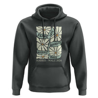 Harris Walz 2024 Hoodie Peace Love Equality Diversity Hope Hand Drawn Flower - Wonder Print Shop