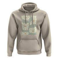 Harris Walz 2024 Hoodie Peace Love Equality Diversity Hope Hand Drawn Flower - Wonder Print Shop