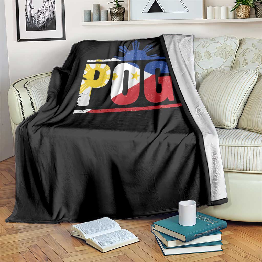 Pogi Filipino Slang Filipino Flag Pinoy Sun And Star Throw Blanket - Wonder Print Shop