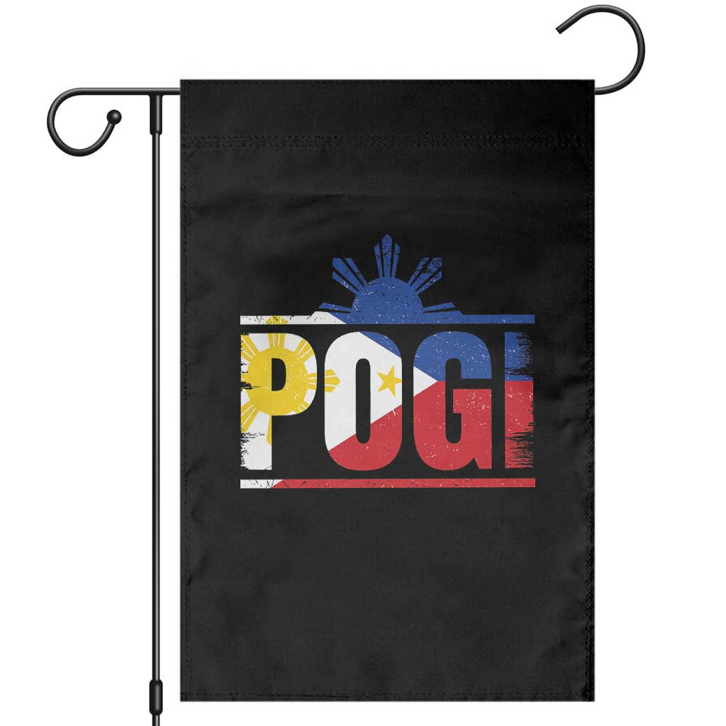 Pogi Filipino Slang Filipino Flag Pinoy Sun And Star Garden Flag - Wonder Print Shop