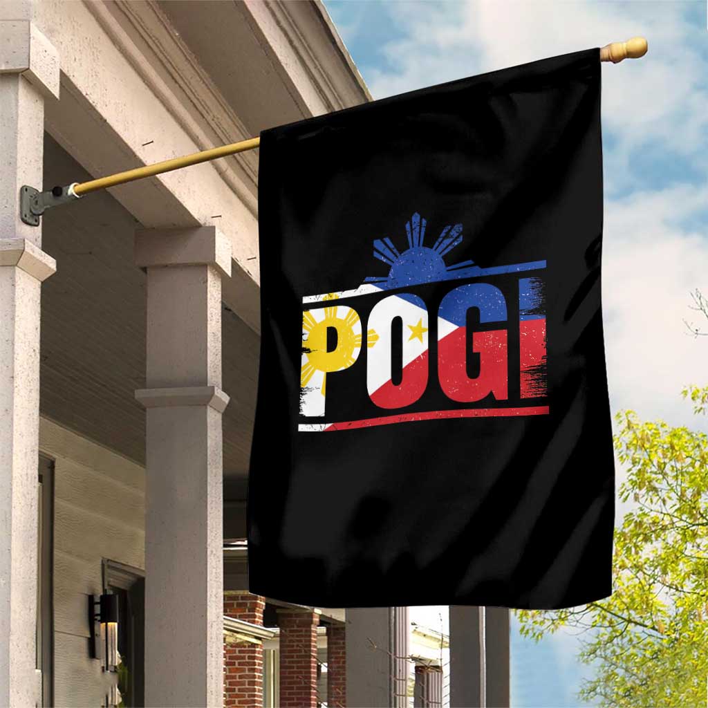 Pogi Filipino Slang Filipino Flag Pinoy Sun And Star Garden Flag - Wonder Print Shop