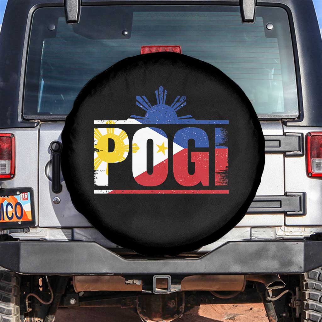 Pogi Filipino Slang Filipino Flag Pinoy Sun And Star Spare Tire Cover - Wonder Print Shop