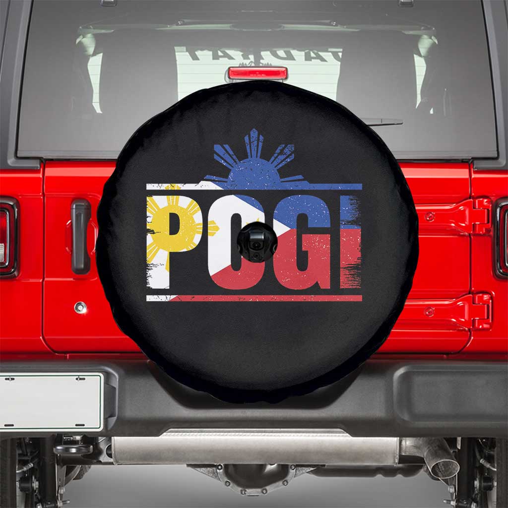 Pogi Filipino Slang Filipino Flag Pinoy Sun And Star Spare Tire Cover - Wonder Print Shop