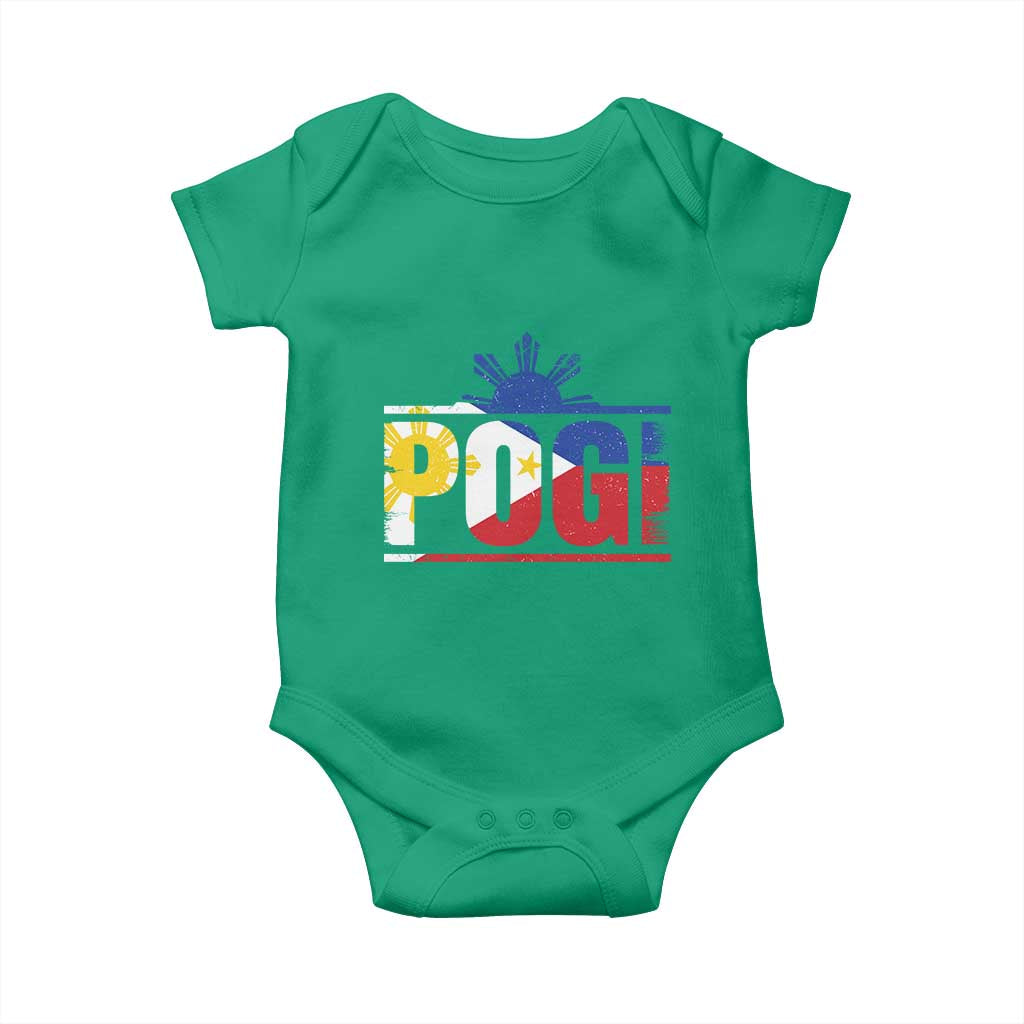 Pogi Filipino Slang Filipino Flag Pinoy Sun And Star Baby Onesie - Wonder Print Shop