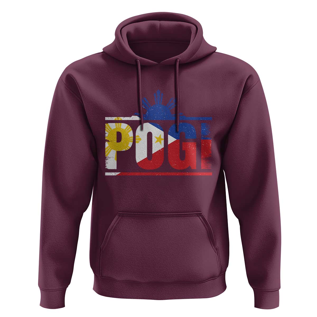 Pogi Filipino Slang Filipino Flag Pinoy Sun And Star Hoodie - Wonder Print Shop