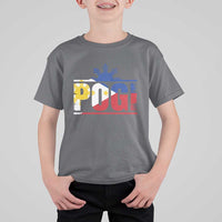 Pogi Filipino Slang Filipino Flag Pinoy Sun And Star T Shirt For Kid - Wonder Print Shop