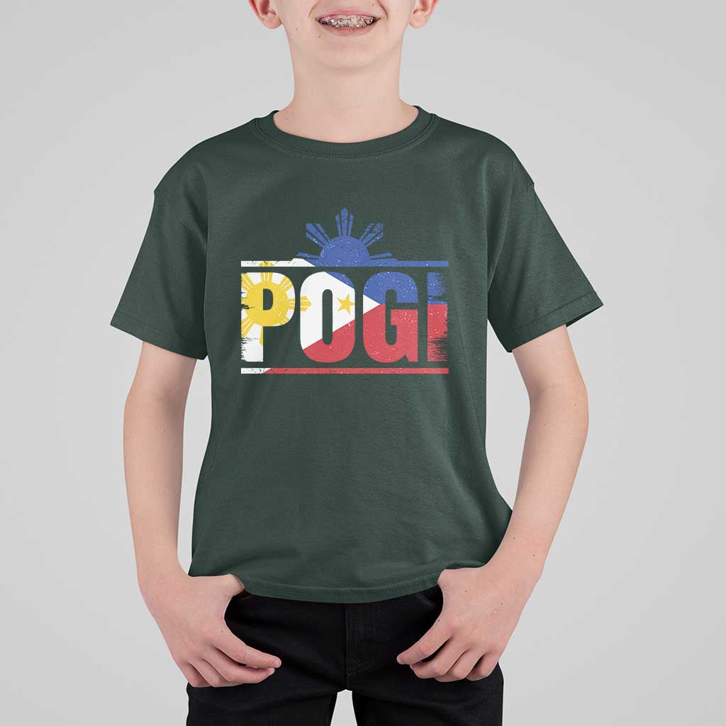 Pogi Filipino Slang Filipino Flag Pinoy Sun And Star T Shirt For Kid - Wonder Print Shop