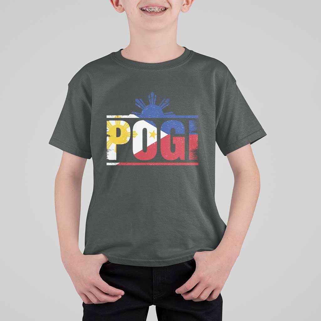 Pogi Filipino Slang Filipino Flag Pinoy Sun And Star T Shirt For Kid - Wonder Print Shop