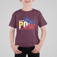 Pogi Filipino Slang Filipino Flag Pinoy Sun And Star T Shirt For Kid - Wonder Print Shop