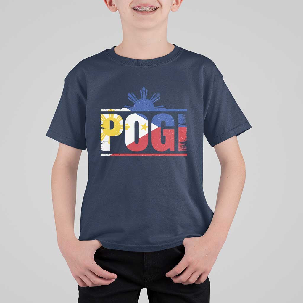 Pogi Filipino Slang Filipino Flag Pinoy Sun And Star T Shirt For Kid - Wonder Print Shop