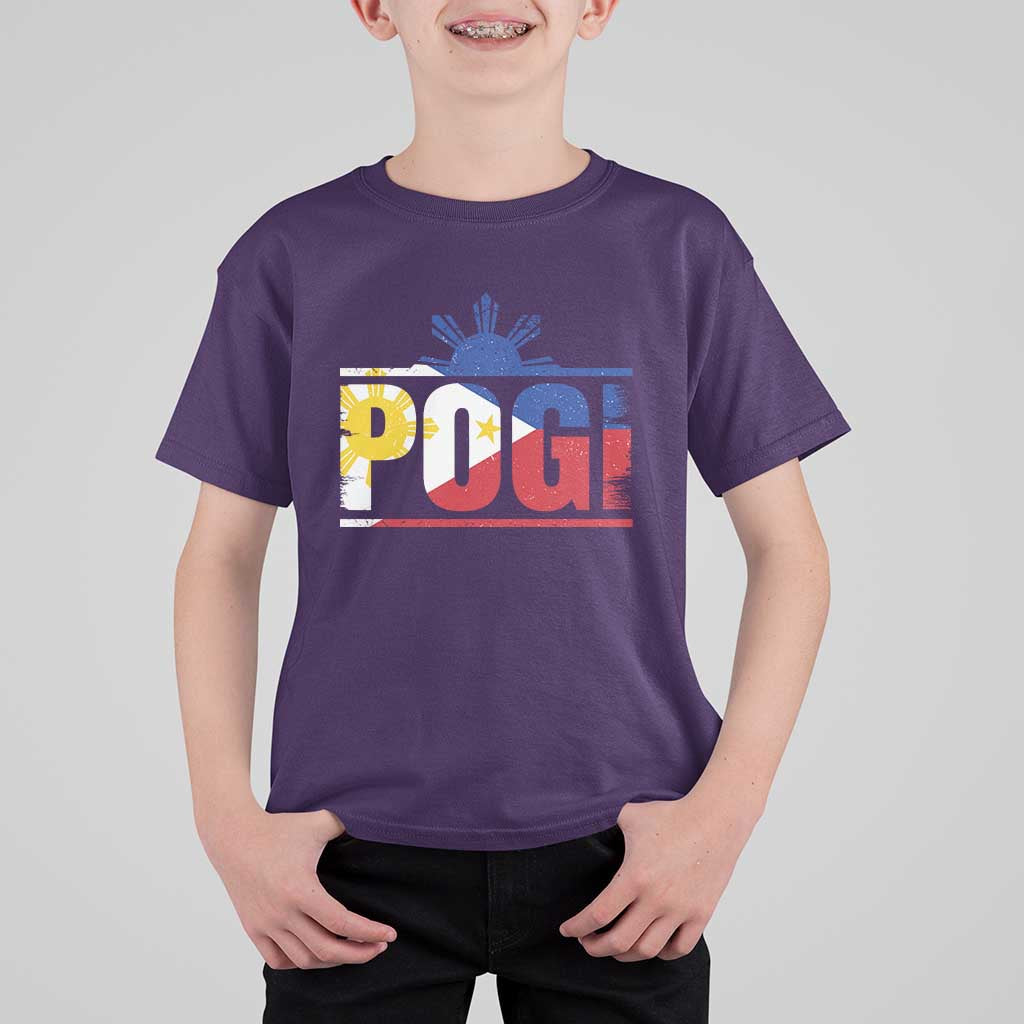 Pogi Filipino Slang Filipino Flag Pinoy Sun And Star T Shirt For Kid - Wonder Print Shop