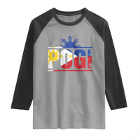 Pogi Filipino Slang Filipino Flag Pinoy Sun And Star Raglan Shirt - Wonder Print Shop