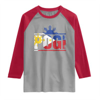 Pogi Filipino Slang Filipino Flag Pinoy Sun And Star Raglan Shirt - Wonder Print Shop
