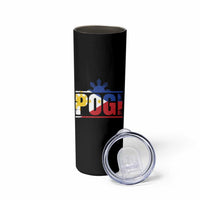 Pogi Filipino Slang Filipino Flag Pinoy Sun And Star Skinny Tumbler - Wonder Print Shop