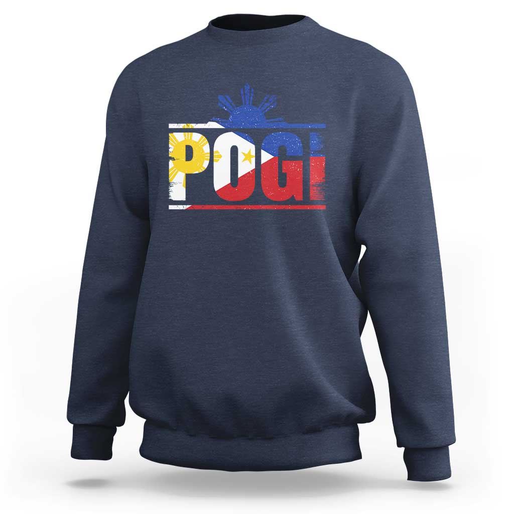 Pogi Filipino Slang Filipino Flag Pinoy Sun And Star Sweatshirt - Wonder Print Shop