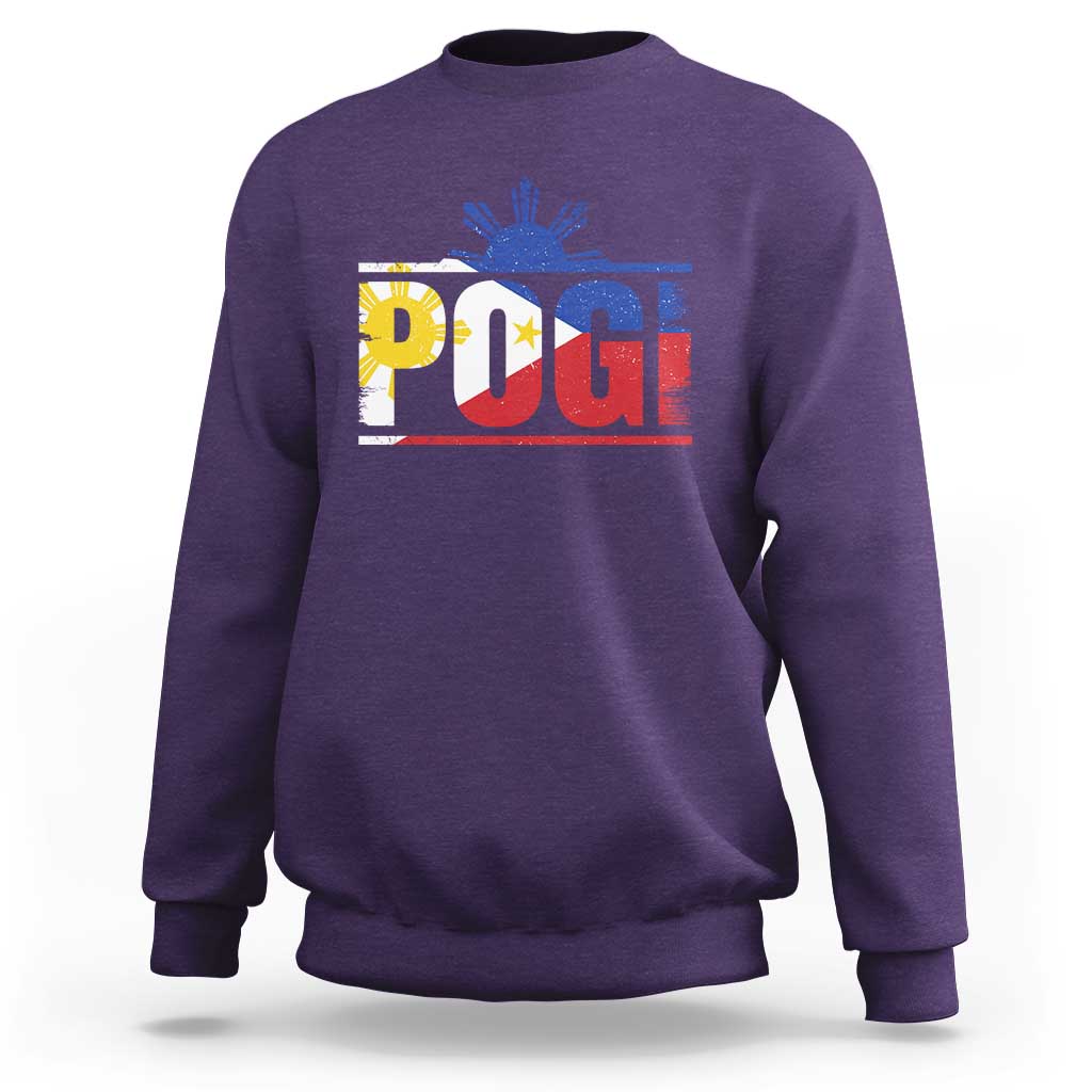 Pogi Filipino Slang Filipino Flag Pinoy Sun And Star Sweatshirt - Wonder Print Shop