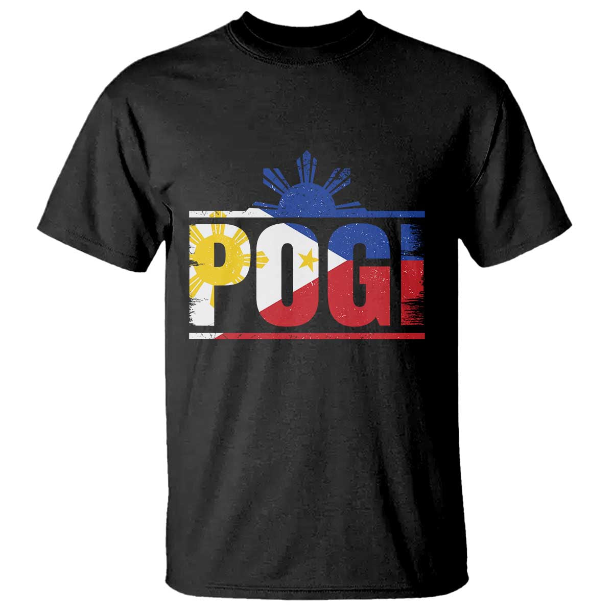 Pogi Filipino Slang Filipino Flag Pinoy Sun And Star T Shirt - Wonder Print Shop