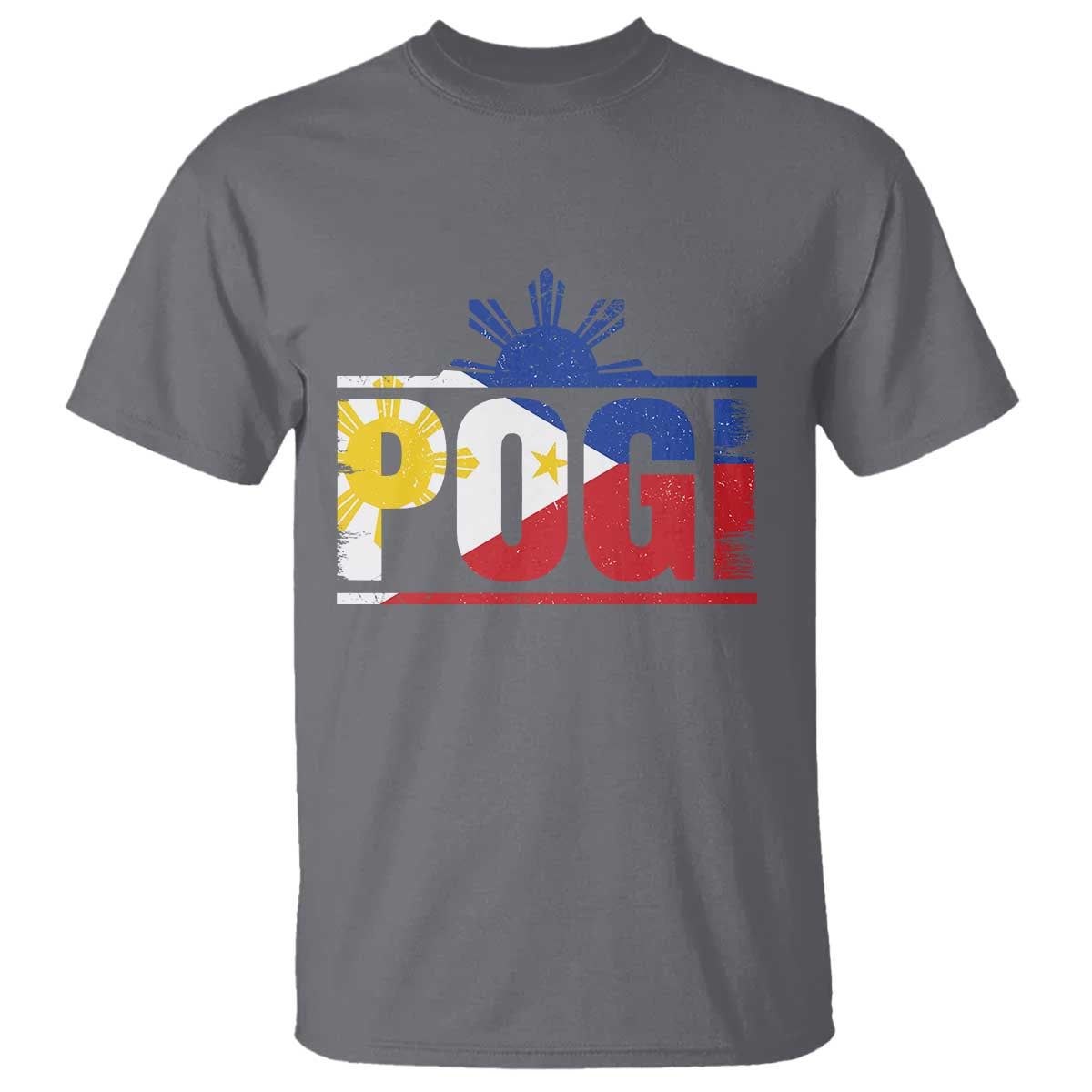 Pogi Filipino Slang Filipino Flag Pinoy Sun And Star T Shirt - Wonder Print Shop