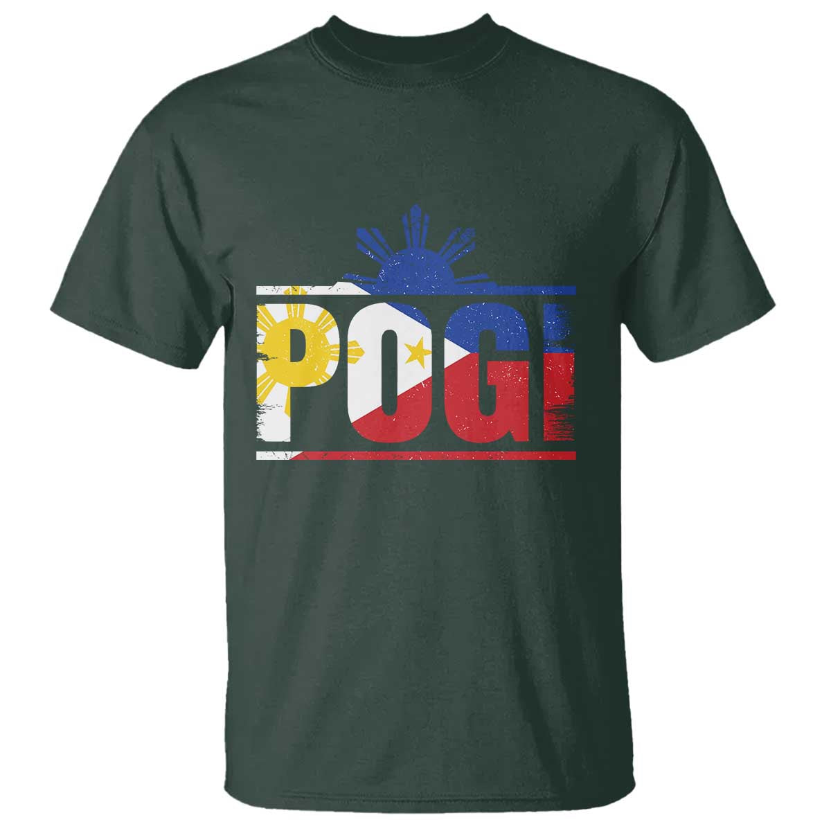 Pogi Filipino Slang Filipino Flag Pinoy Sun And Star T Shirt - Wonder Print Shop